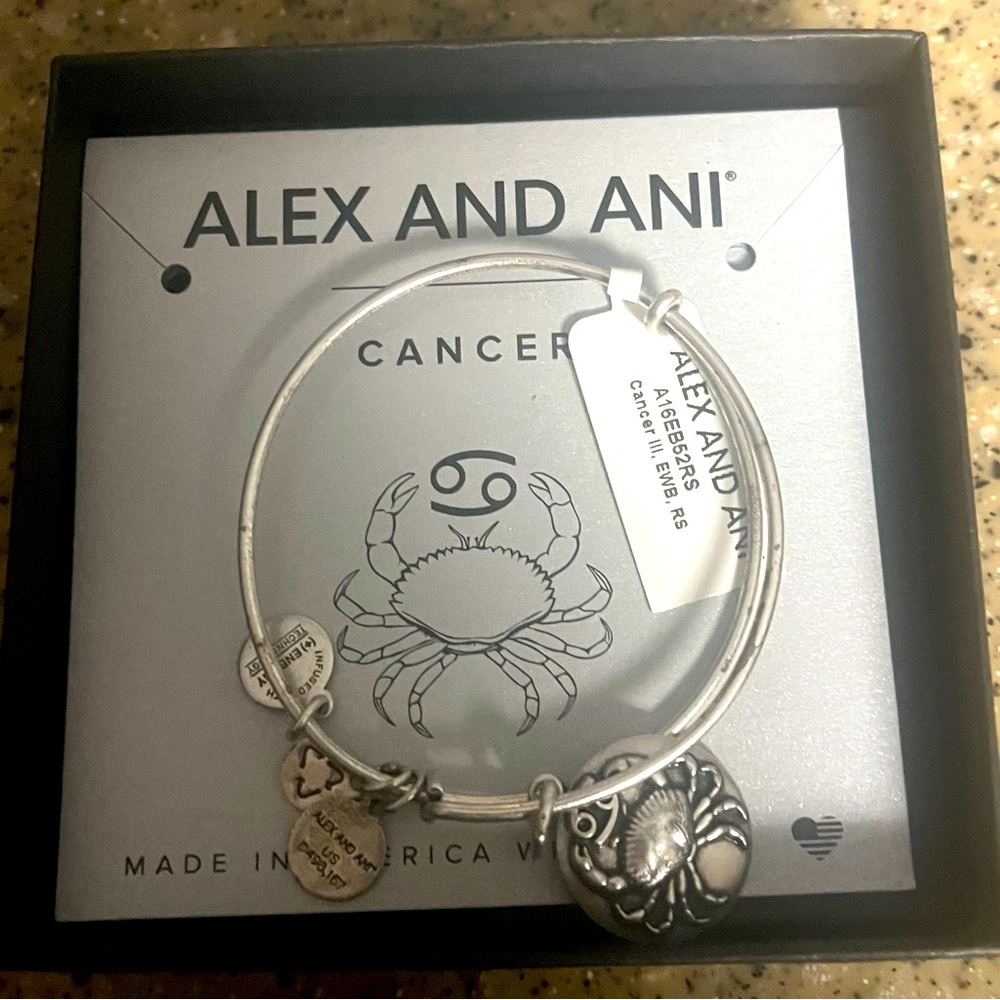 Brand NEW Alex and Ani 69 Cancer Bracelet